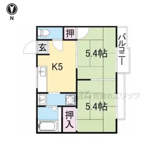 コーポnamoA棟【2階】の間取り