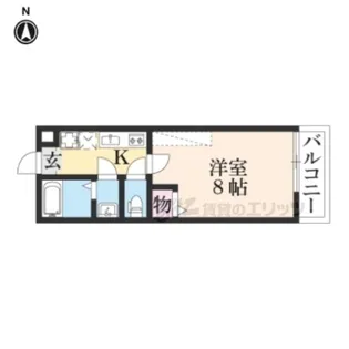 フラッティ有馬町【315号室】の間取り