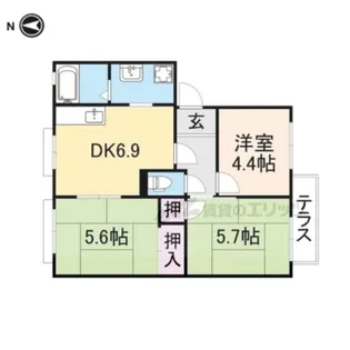 エピーメロン【C201号室】の間取り