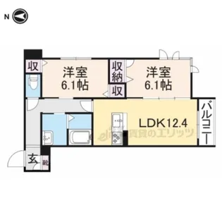 PRINCESS COURT【301号室】の間取り