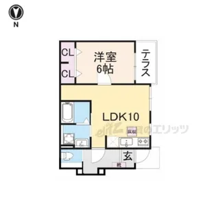 ミエティトゥーラ【1階】の間取り