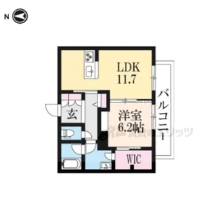 リヴィエール法華寺【2階】の間取り