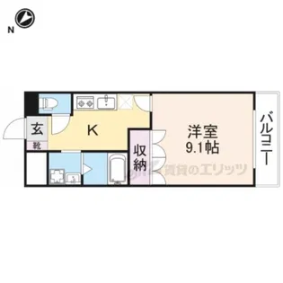 メゾン花水木【2階】の間取り