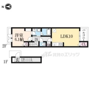 Belle Ville B??【2階】の間取り