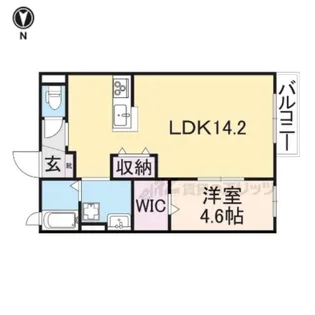 レーブプランドール【2階】の間取り