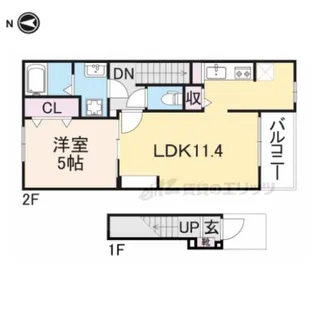 ルナ ヒルズ【2階】の間取り