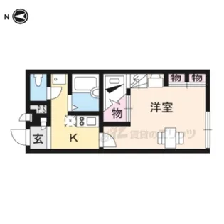 レオパレス三笠【205号室】の間取り