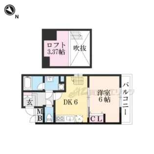 Monterosso京大前【301号室】の間取り