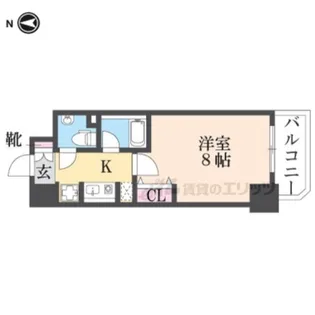 ロジェ今福鶴見【406号室】の間取り