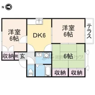 メゾンルミエール【201号室】の間取り