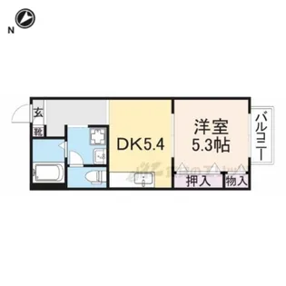 ドミール佐保台【2階】の間取り