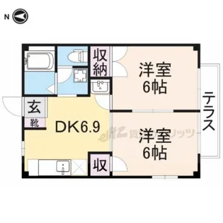 シャトレー富堂【2階】の間取り