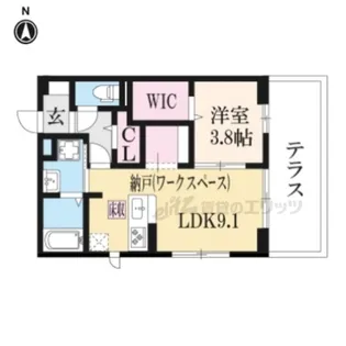 マルベリー瓜生2【1階】の間取り