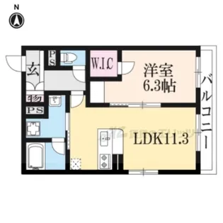 SHAMAISON PLUM BLOSSOM【303号室】の間取り