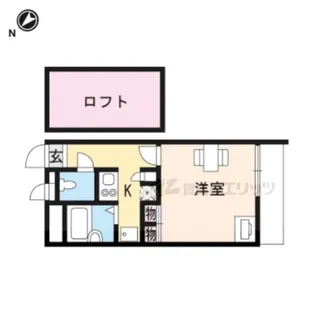 1Kの間取り画像