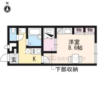 1Kの間取り画像