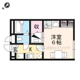 レオパレスコスモ【2階】の間取り