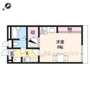 メイプルスクエア平城山【1階】の間取り