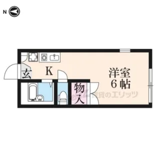 シャンポール野村?【203号室】の間取り