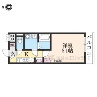 nukumori西京極【306号室】の間取り