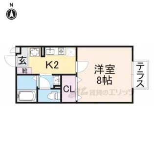 シェーヴルドール【1階】の間取り