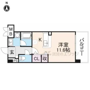 パールタウン【5階】の間取り