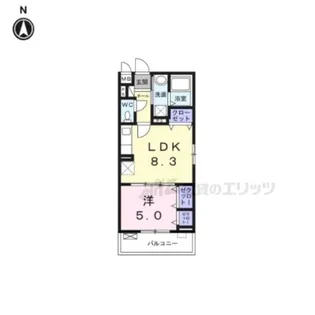 サニースクエア【2階】の間取り