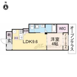 フィーカス メモリア【1階】の間取り