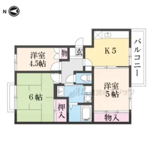 ハピネスA【305号室】の間取り