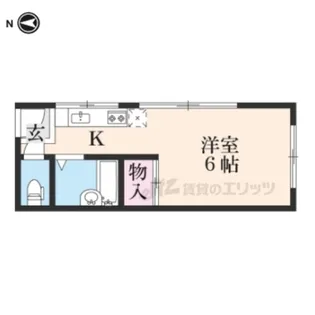 聖護院ハイツ【201号室】の間取り