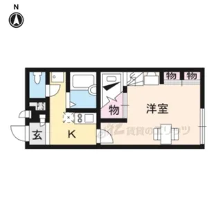 1Kの間取り画像