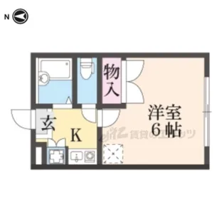1Kの間取り画像