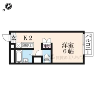 レオパレストミタ?【206号室】の間取り