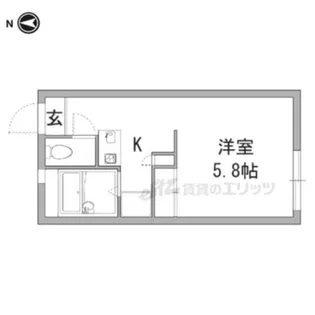 レオパレス冨田?【202号室】の間取り
