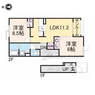 フローレンス【2階】の間取り