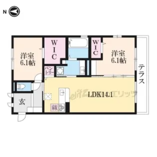 グランデ【1階】の間取り