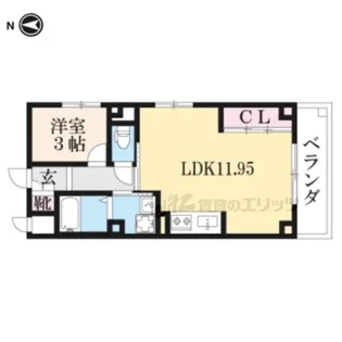 2DKの間取り画像