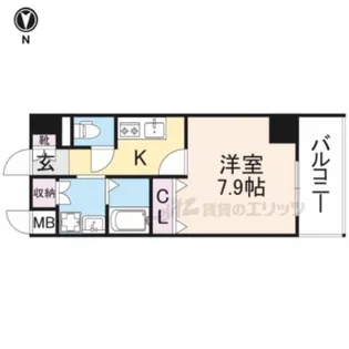 T・Kビル西大寺NORTH【6階】の間取り