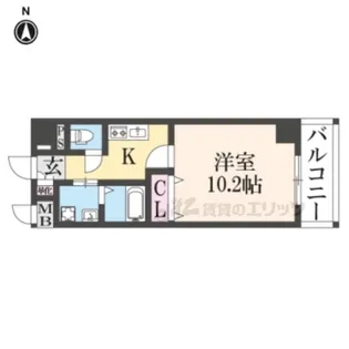 T・Kビル西大寺NORTH【702号室】の間取り
