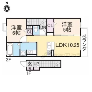 エスペランサ法華寺【2階】の間取り