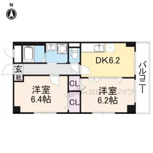 キャンファーフィールド【2階】の間取り