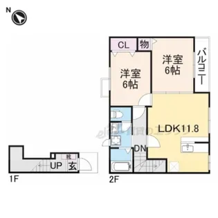 グレイス ゼファー【2階】の間取り