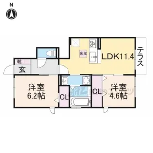 アーバンコートM【1階】の間取り