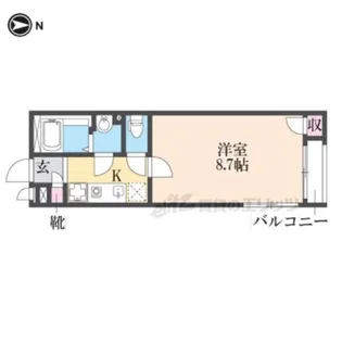 クレイノラ ルーチェ【202号室】の間取り