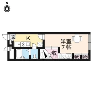レオパレスすみれ?【204号室】の間取り