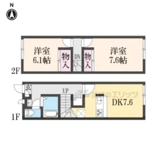 レオパレスサニーハイム光善寺【1階】の間取り