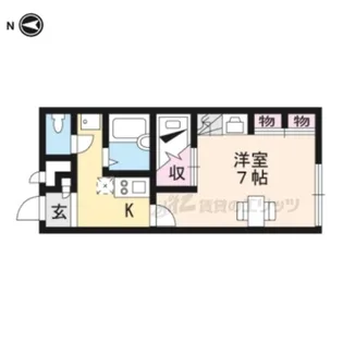 レオパレスステイブルー12【101号室】の間取り