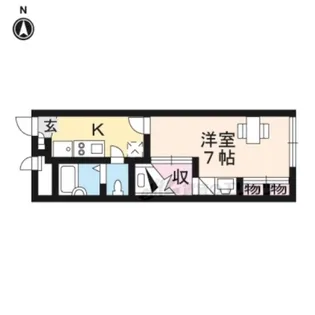 レオパレスすみれ?【102号室】の間取り