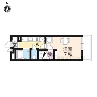 レオパレスエヴァーグリーン三条【306号室】の間取り