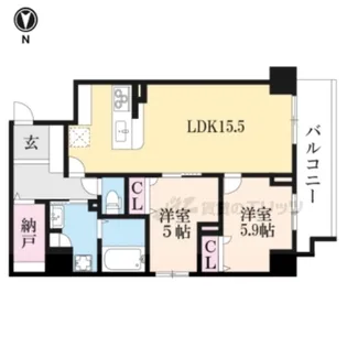 PADMA烏丸御池【6階】の間取り